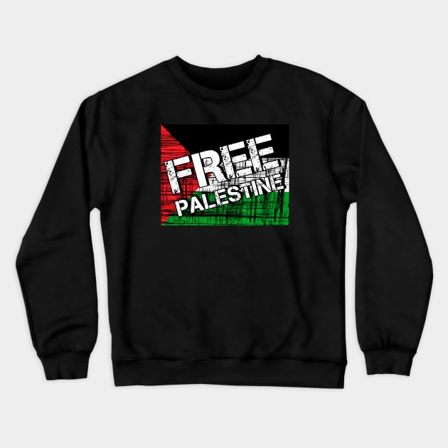 FREE PALESTINE Crewneck Sweatshirt by Scar